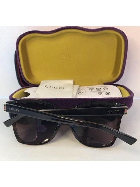 ? Authentic Gucci Brown Butterfly Ladies Sunglasses GG0459SA 002 main image 6